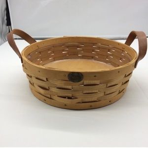 Peterboro Basket with Leather Handles made in USA